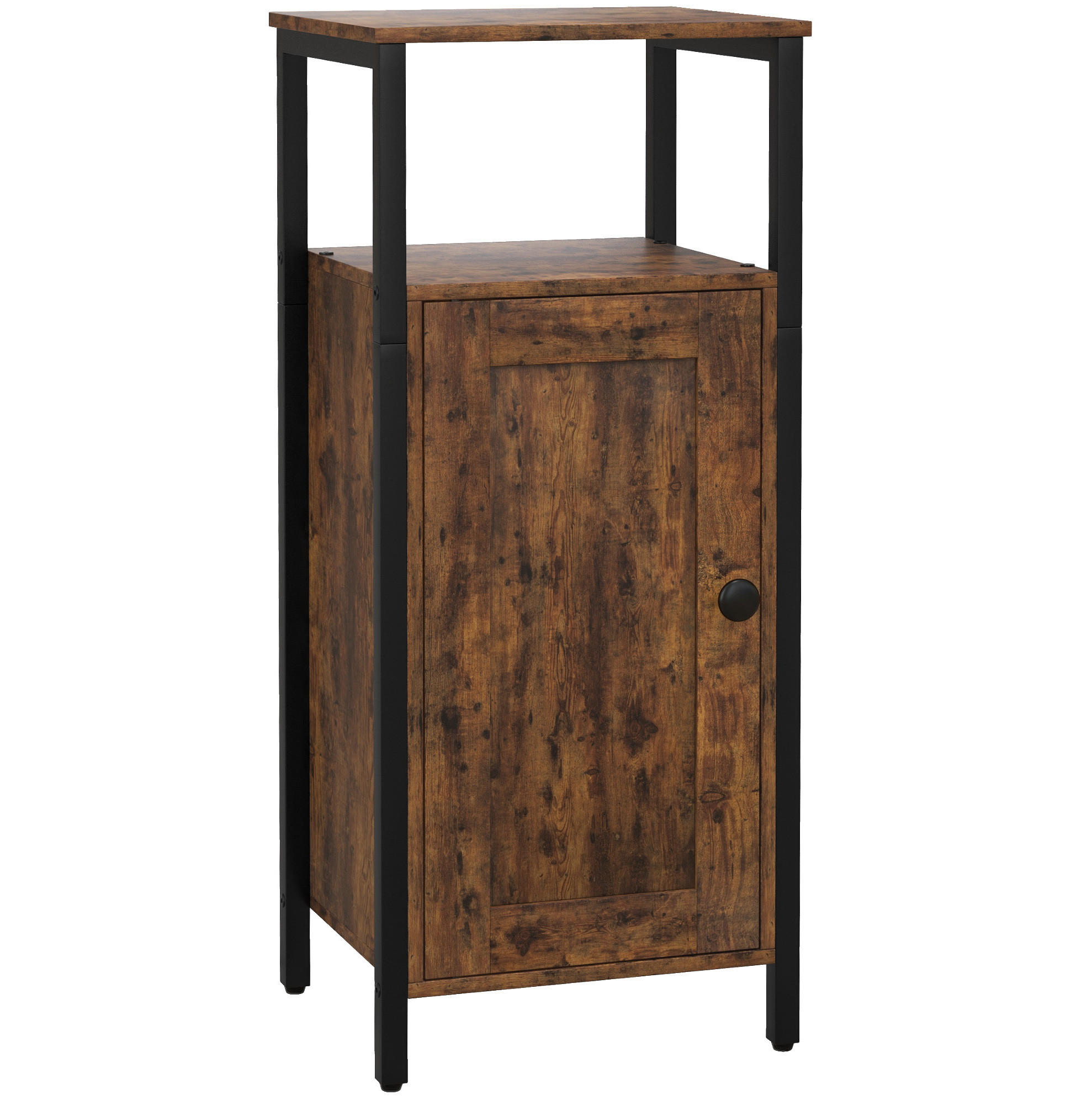 BEISTELLTISCH 34/80/30 cm Braun aus Sperrholz mit verstellbarem Regal - Braun, Holzwerkstoff (34/30/80cm) - OKMYHOME