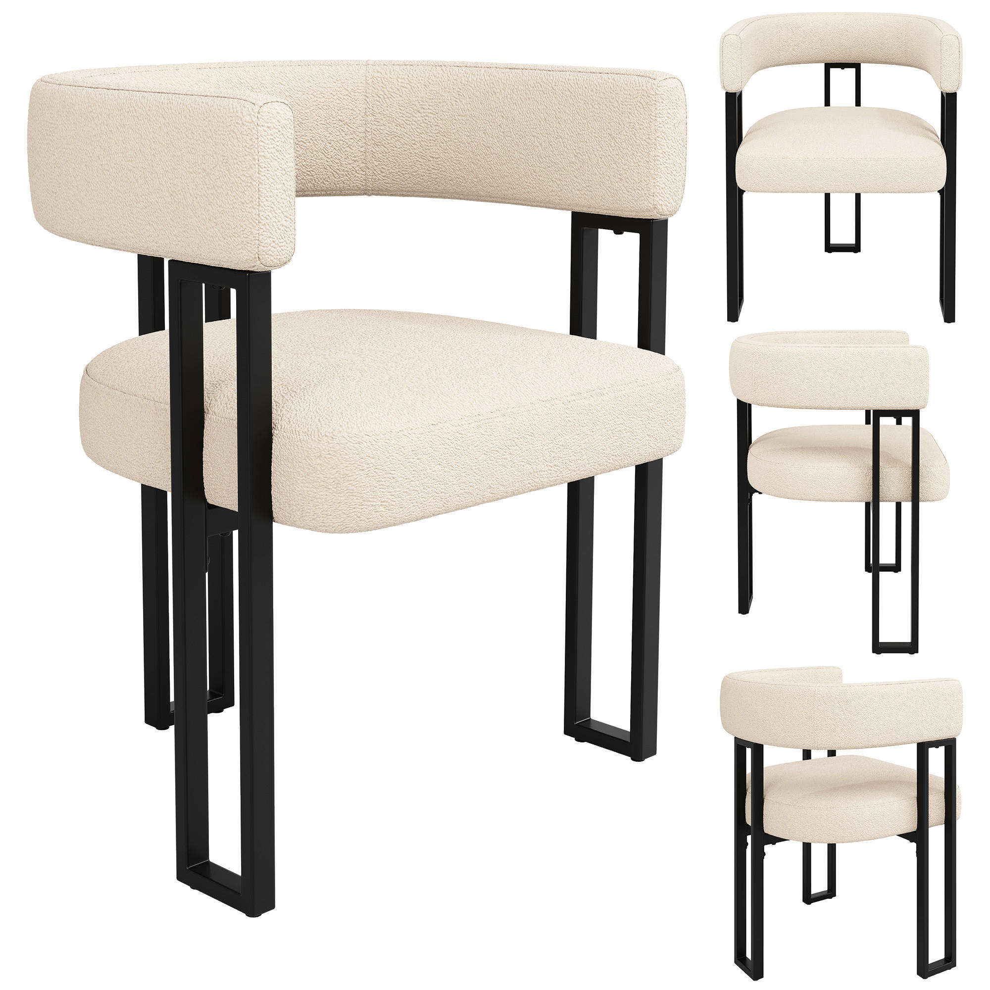 Evryae Wohnzimmer Beige 54x72x51.5 cm