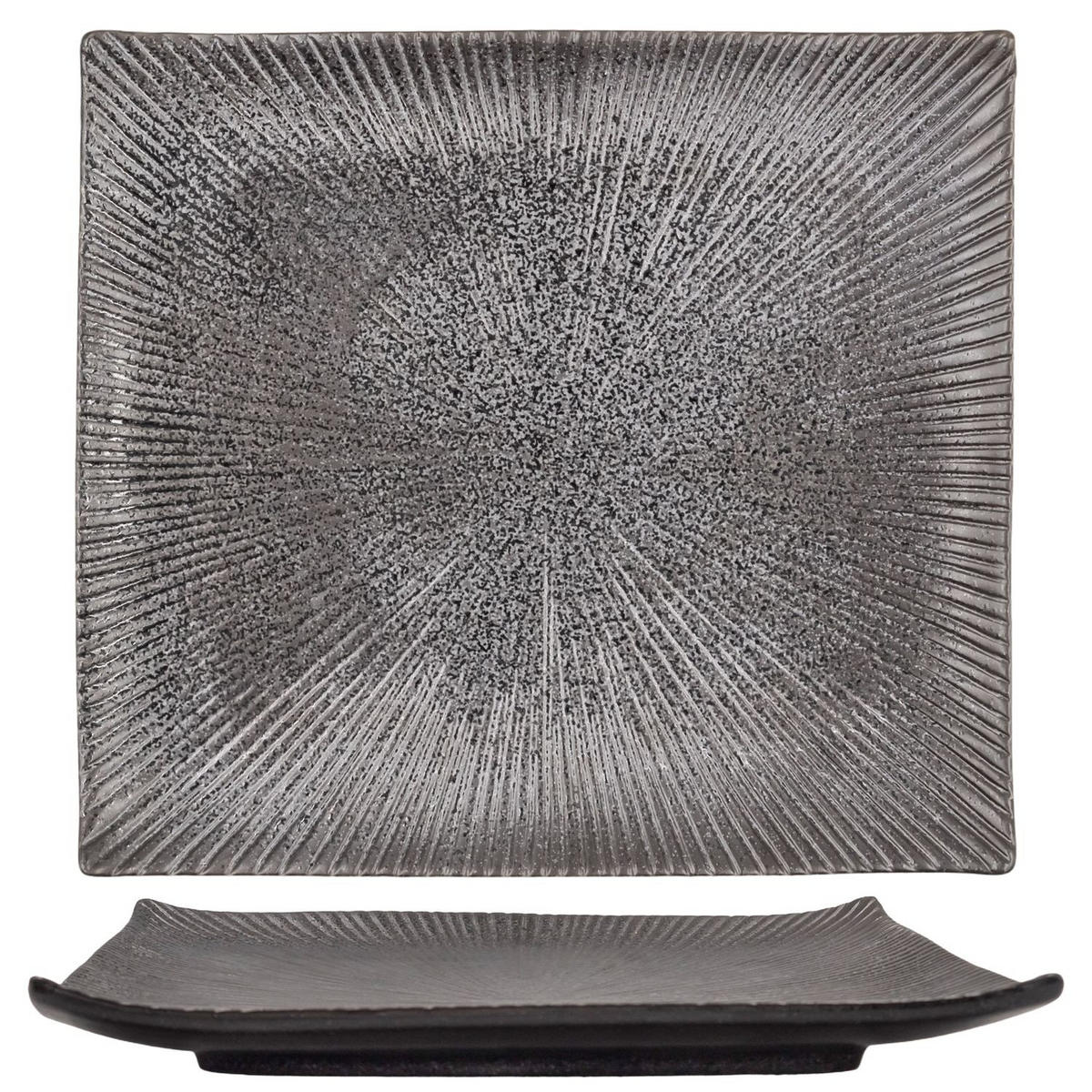 SUSHI TELLER - Schwarz, Keramik (23.4/3.8/26cm) - Intirilife