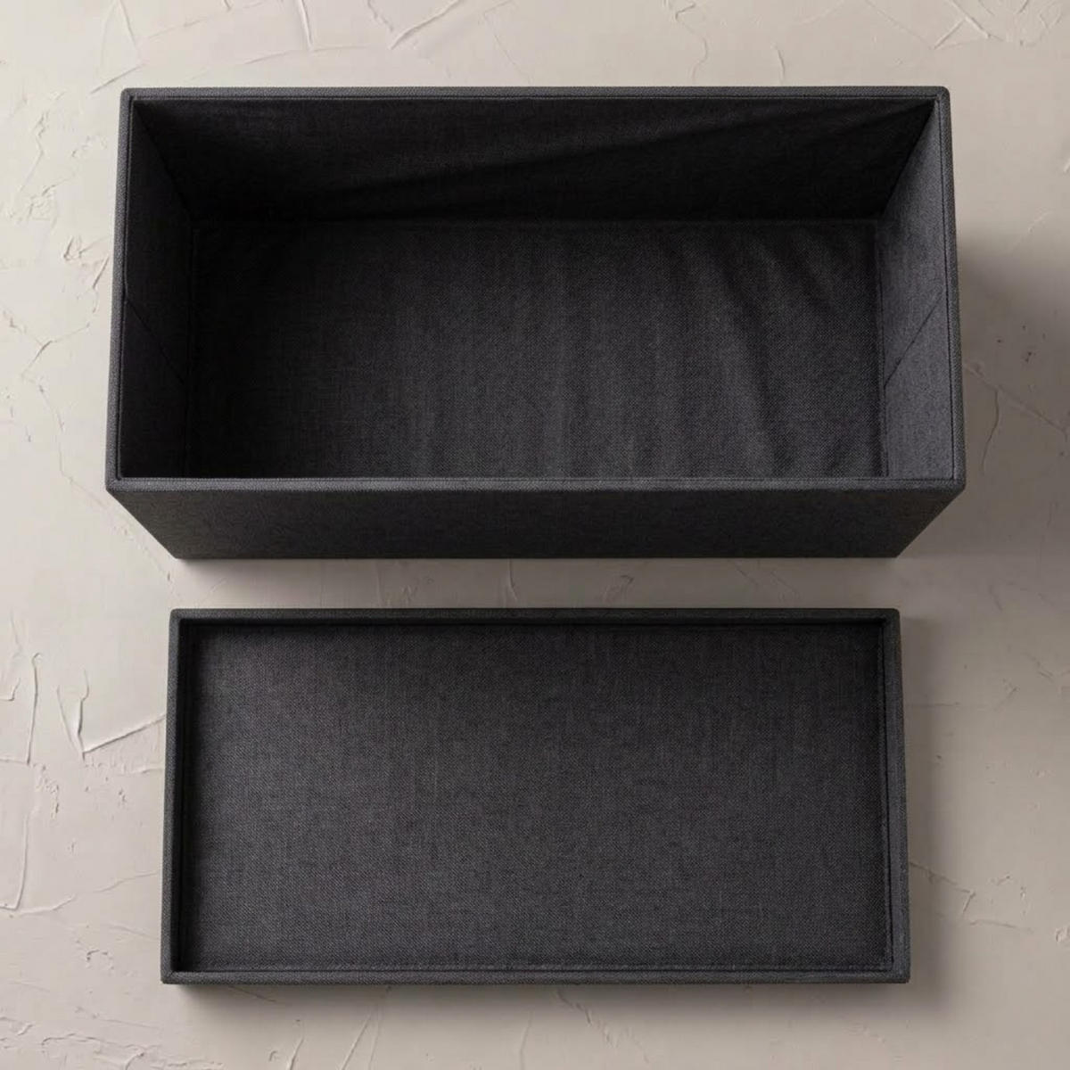 HOCKER mit Stauraum aus Kunstleder 80/40/40 cm - Schwarz, Leder (40/40/80cm) - SCENA LIVING