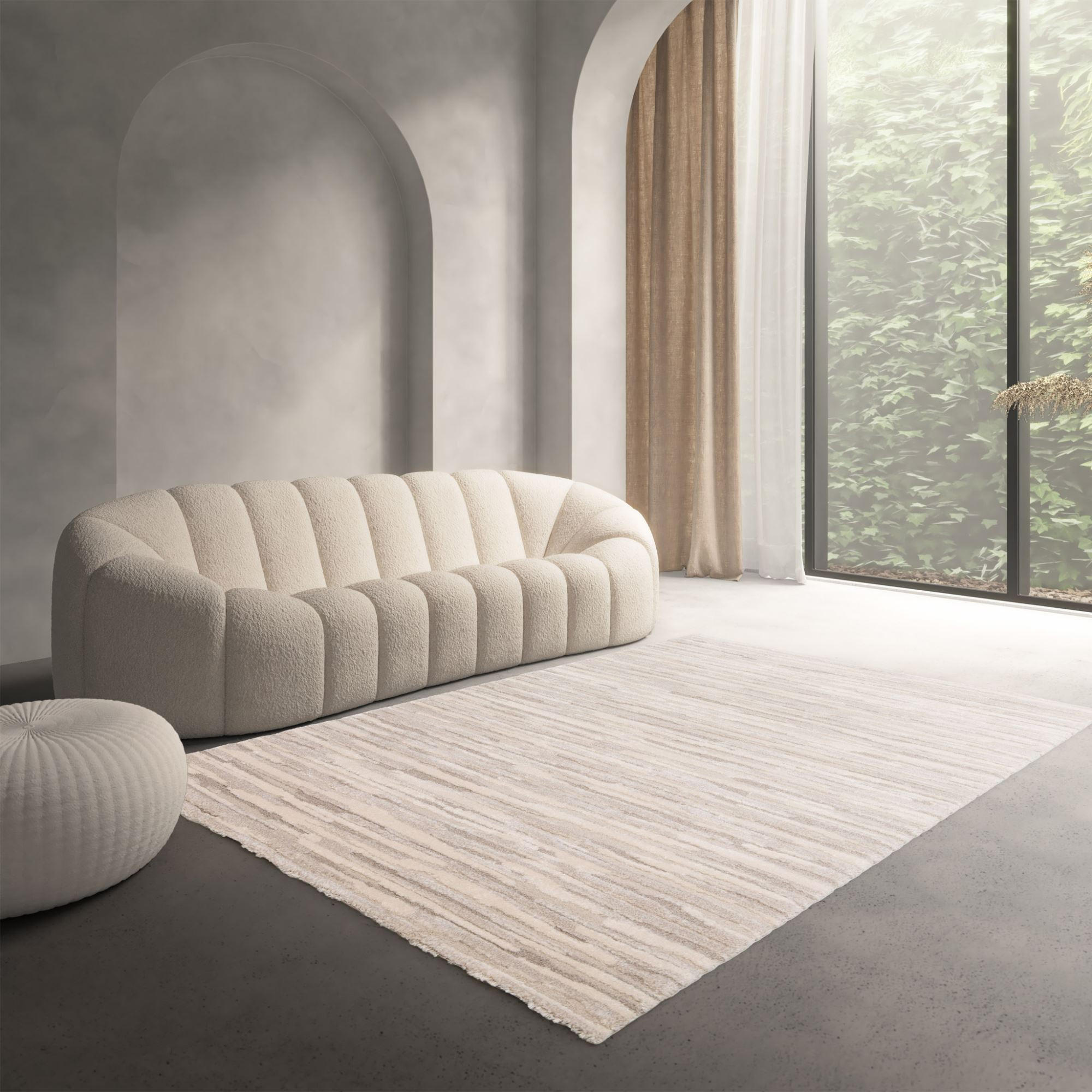 MODERNER TEPPICH 160/230 cm Meran - Creme, Textil (160/230cm) - Steffensmeier