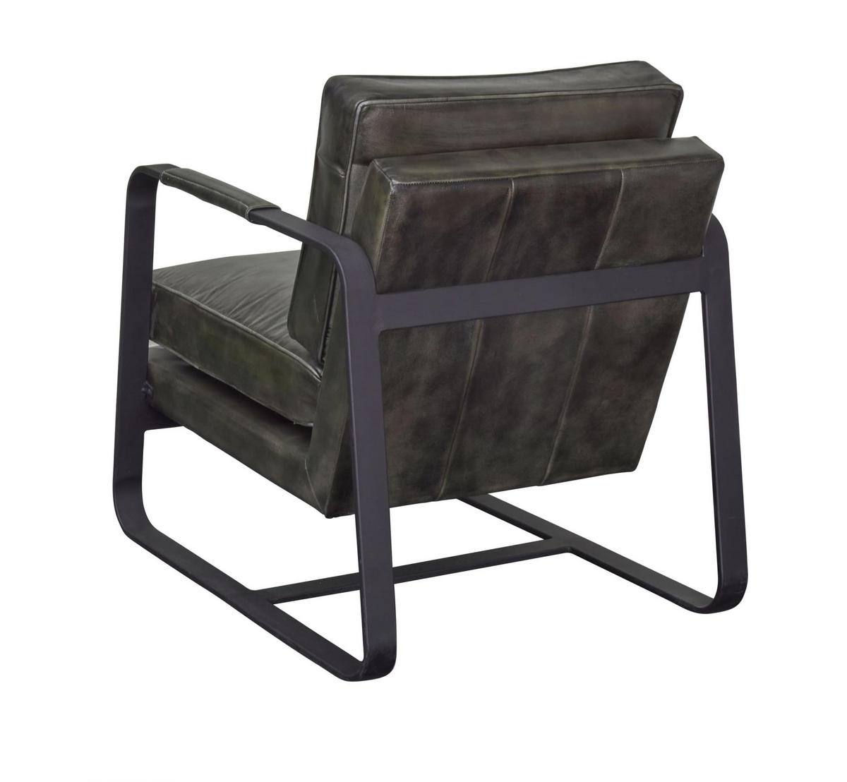 LEDERSESSEL Jano 82x64x86 cm, Leder, Grün - Dunkelgrün, Leder (64/82/86cm) - dasmöbelwerk