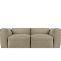 2-SITZER-MODULSOFA BUFFO mit extrem weicher und bequemer Sitzfläche, Gewebestoff, sandfarben - Sandfarben, Textil (210/73/96cm) - KONSIMO®