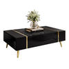 COUCHTISCH ONYX HOCHGLANZ - Schwarz, Holzwerkstoff (65/104/41.5cm) - Lookway