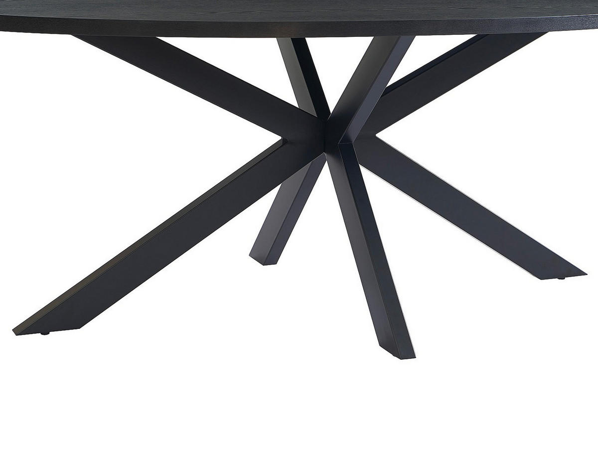 ESSTISCH - 8 Personen - Holz, Platte - Schwarz - LINIOMA - Schwarz, Holz (100/200/76cm) - Vente-Unique