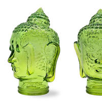 DEKO GLASKOPF THAI BUDDHA Glas, 30 cm Höhe T10 hellgrün - Hellgrün, Glas (19/30/19cm) - DESIGN DELIGHTS