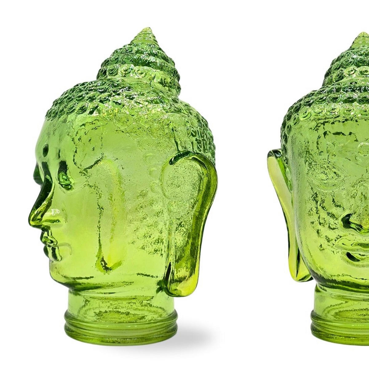 DEKO GLASKOPF THAI BUDDHA Glas, 30 cm Höhe T10 hellgrün - Hellgrün, Glas (19/30/19cm) - DESIGN DELIGHTS