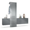 GARDEROBE Carlton Paneel in Grau Hochglanz - Grau, Holzwerkstoff (209/193/35cm) - Vladon