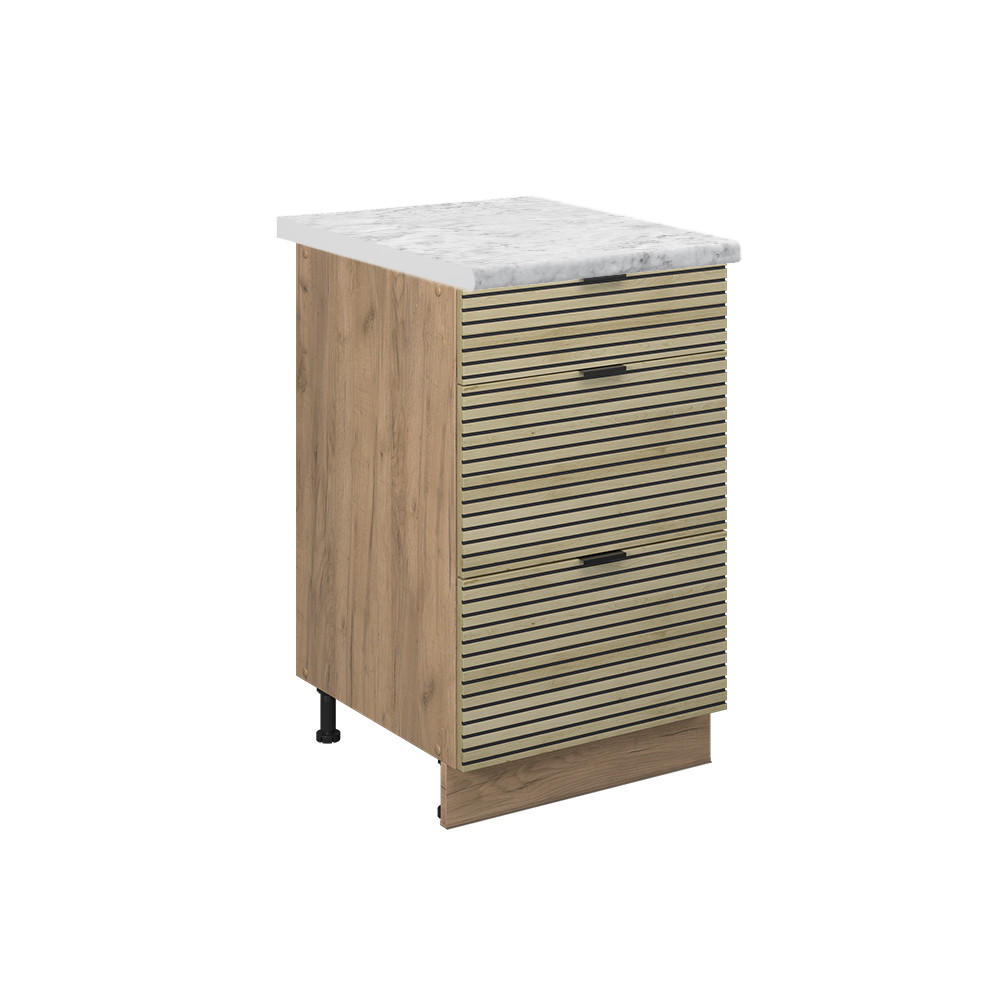 K&Ouml;KSUNDERSK&Aring;P Fame-Line Ekpanel 50 cm , AP Marble Ekf&auml;rgad, Honungsek 82/50/60 cm