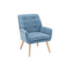 SESSEL - Stoff - Blau - SERINO - Blau, Textil (68/79/65cm) - Vente-Unique