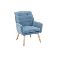 SESSEL - Stoff - Blau - SERINO - Blau, Textil (68/79/65cm) - Vente-Unique