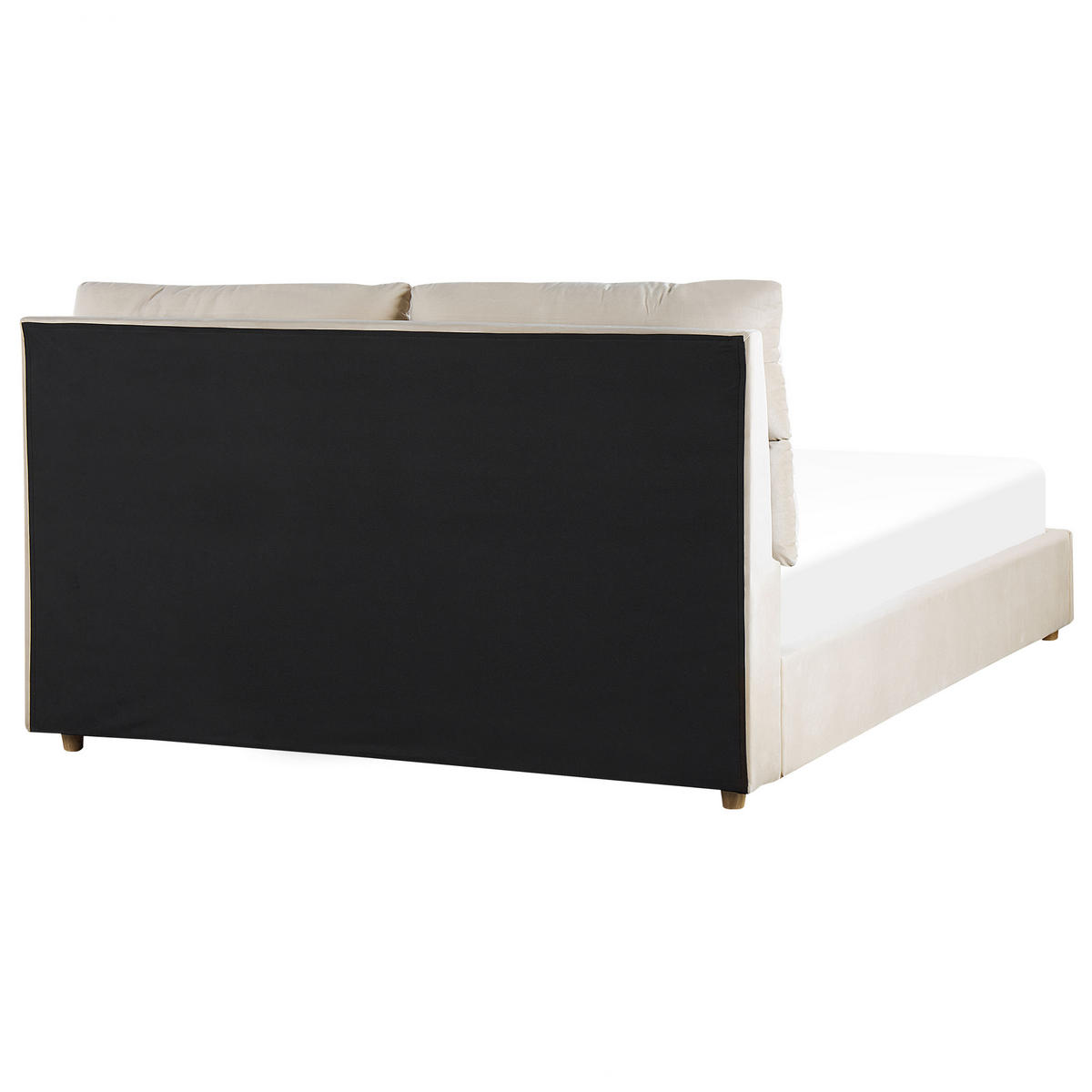 POLSTERBETT 160/200cm Helles Beige Batilly - Beige, Textil (160/200cm) - Beliani