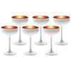 SEKTSCHALEN Elements Weiß-Bronze 230 ml 6er Set - Weiß/Bronzefarben, Glas (0.23L) - Stölzle Lausitz