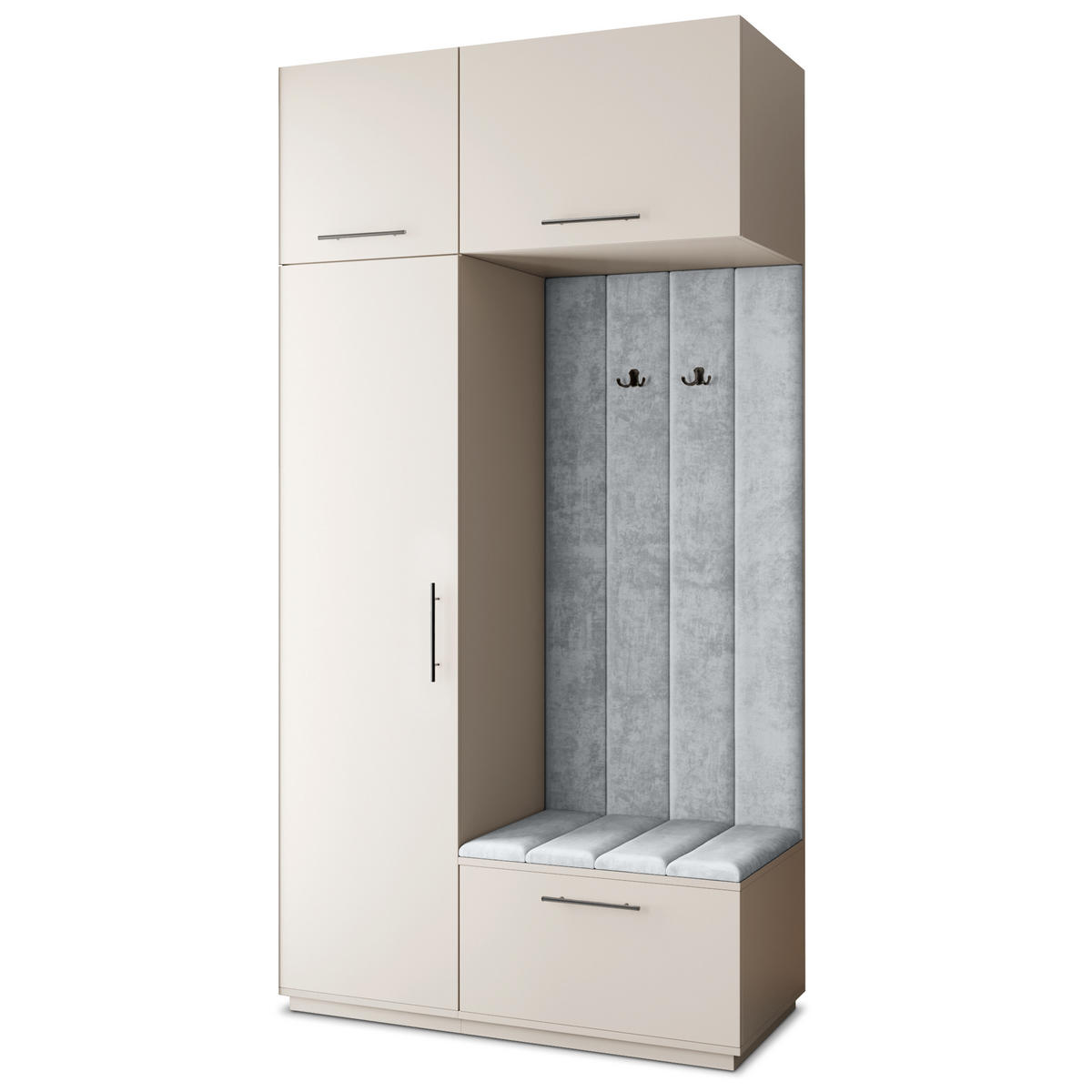 GARDEROBENSCHRANK REMA 120/240/60 cm Modern Kaschmir - Kaschmir, Holzwerkstoff (120/240/60cm) - MASSENO