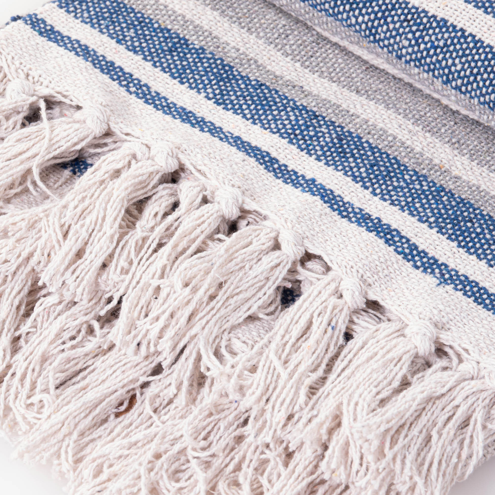 STRANDTUCH 130/180 cm - Blau, Naturmaterialien (180/130cm) - Home Styling Collection