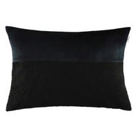 KISSENHÜLLE Paddy black 38x58cm - Schwarz, Textil (58/38cm) - Esprit