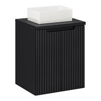 WASCHTISCH Newport-56 - Schwarz, Holzwerkstoff (50/71/40cm) - Lomado