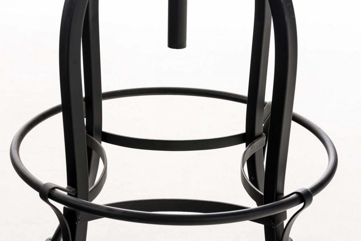 BARHOCKER Metall schwarz - Schwarz, Textil/Metall (45/73/45cm) - CLP