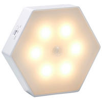 LED-BATTERIE-SENSORLEUCHTE - warmweiß mit Magnet für vielseitige Anwendungen wie Schrank und Tisch, 3er-Set - Weiß, Kunststoff (8.1/9.1/2.6cm) - Northpoint