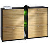 SCHUHSCHRANK Today Fronten in Eiche Natur - Eichefarben, Holzwerkstoff (155.5/95/28cm) - Vladon