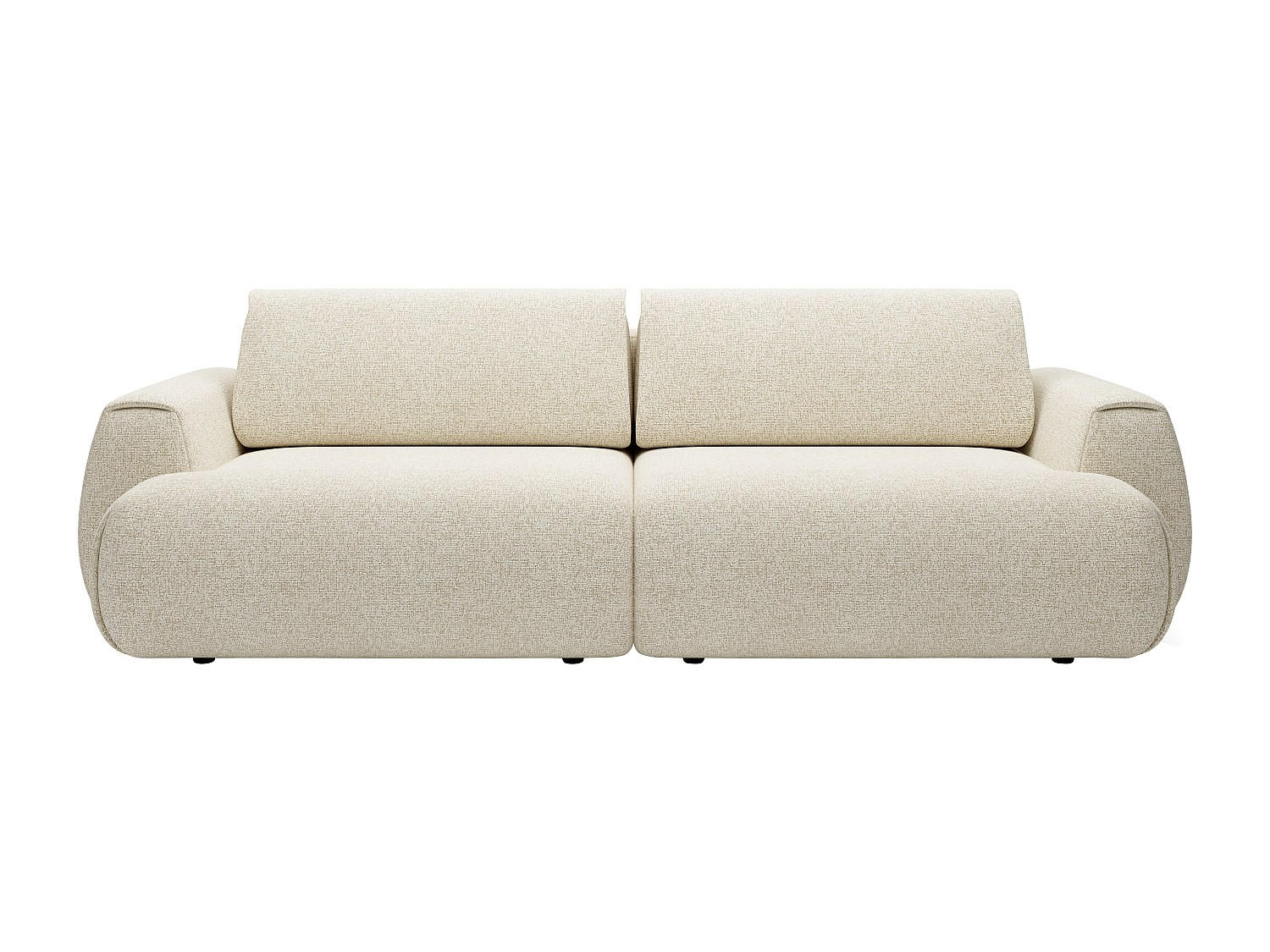 SCHLAFSOFA - 4 Personen - Stoff - Beige - - Beige, Textil (260/81/106cm) - Vente-Unique