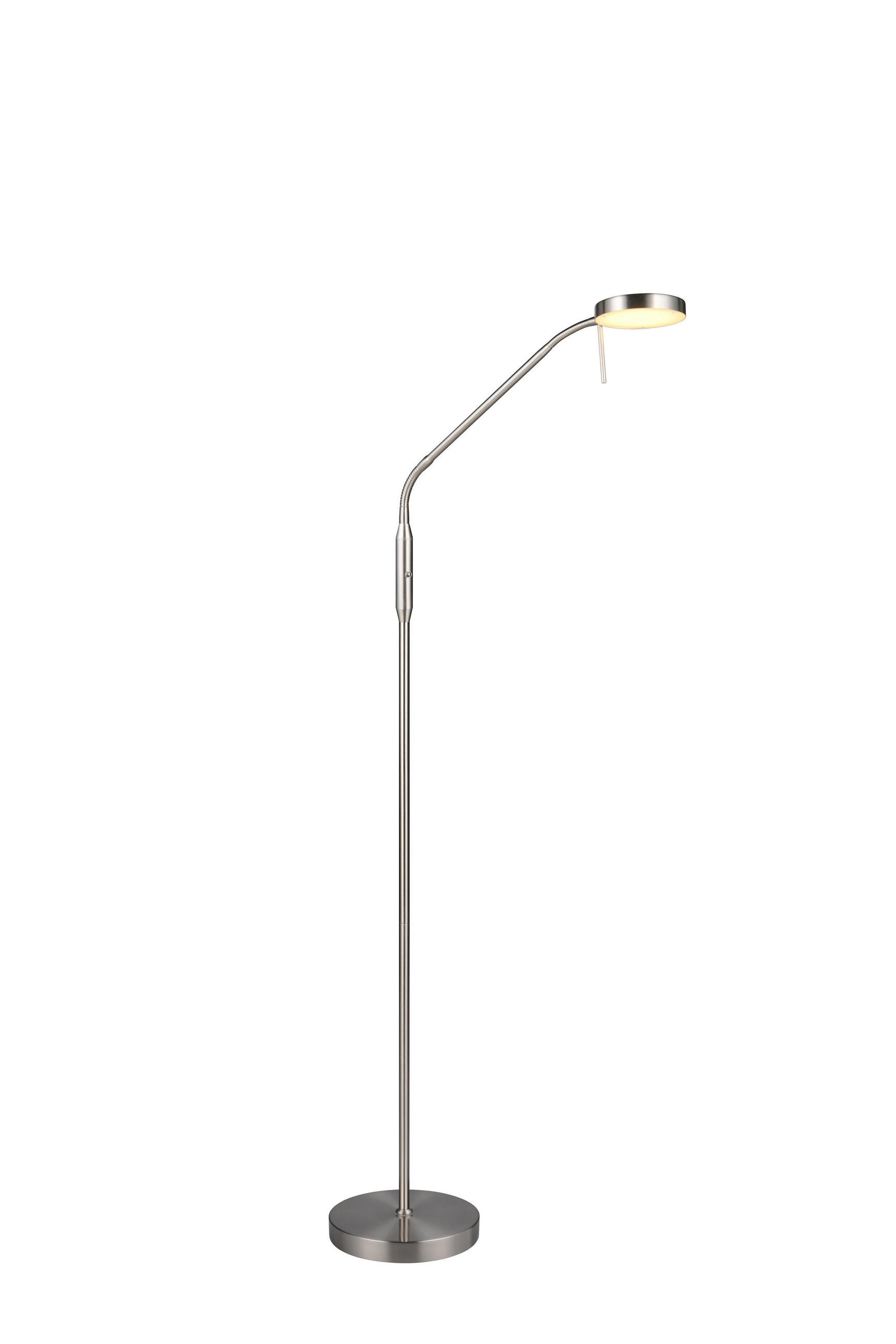 STEHLAMPE MORENO - Grau - 0/0/160.5 cm - Grau, Metall (22/22/160.5cm) - Trio Leuchten