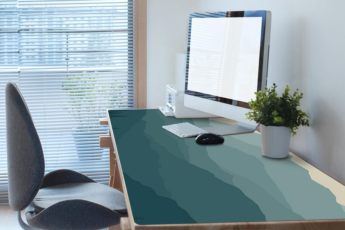 SCHREIBTISCHUNTERLAGE 120x60 cm Grün - Grün, Kunststoff (1.6/120/60cm) - ArtPrintCave