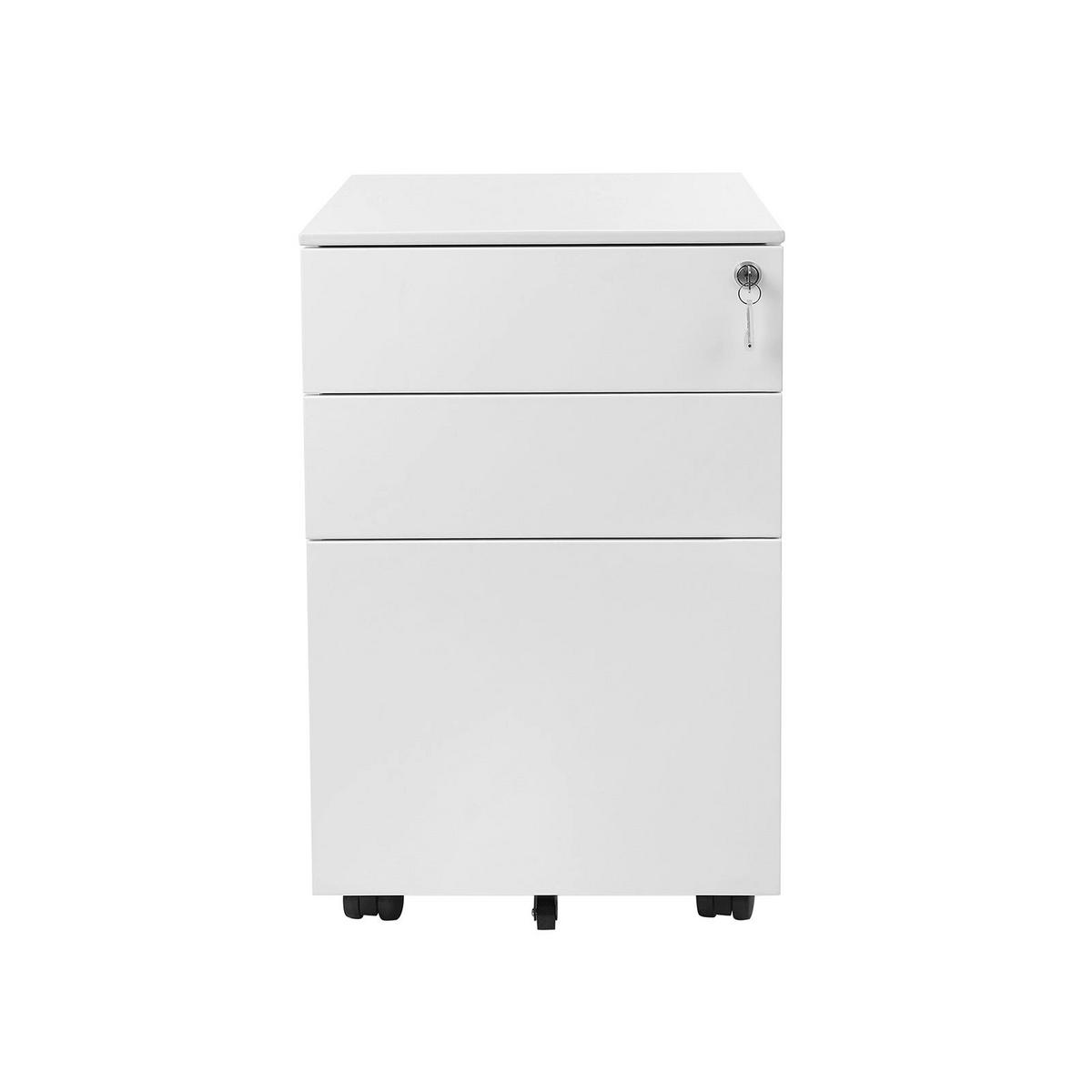 ROLLCONTAINER - Weiß, Metall (39/52/52cm) - Hansiro