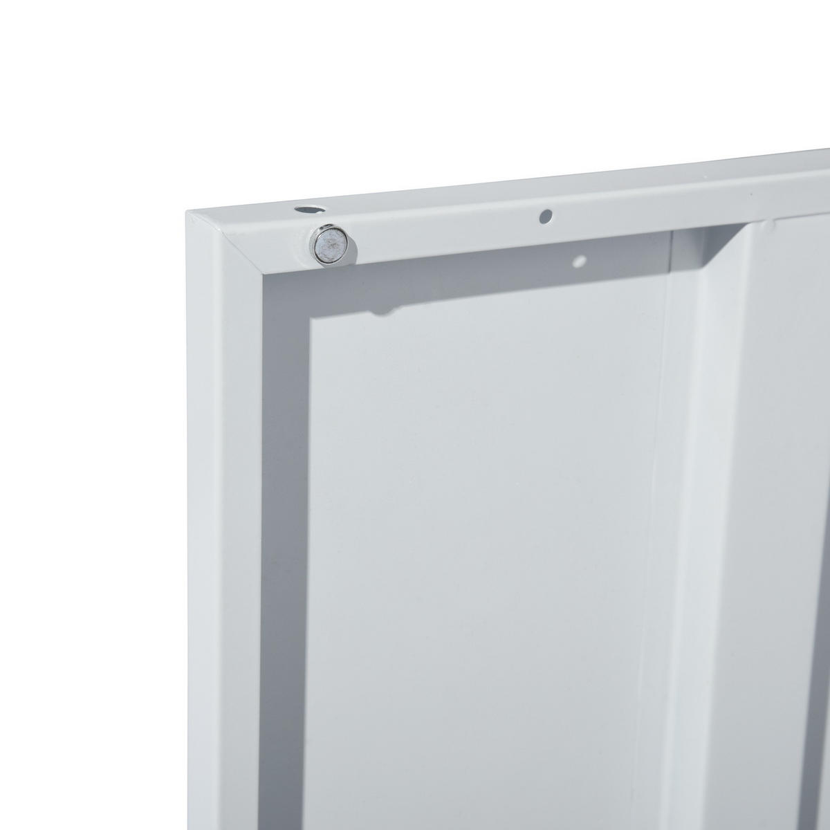 COUCHTISCH weiß metallisch helle Holzoptik Industriestil 120/40/46 cm - Eichefarben/Schwarz, Metall (40/120/46cm) - Urban Meuble