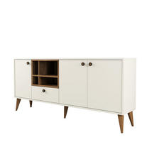 BUFFETSCHRANK napoli Weiß - Beige, Holz (35/81/180cm) - Habitat Garten