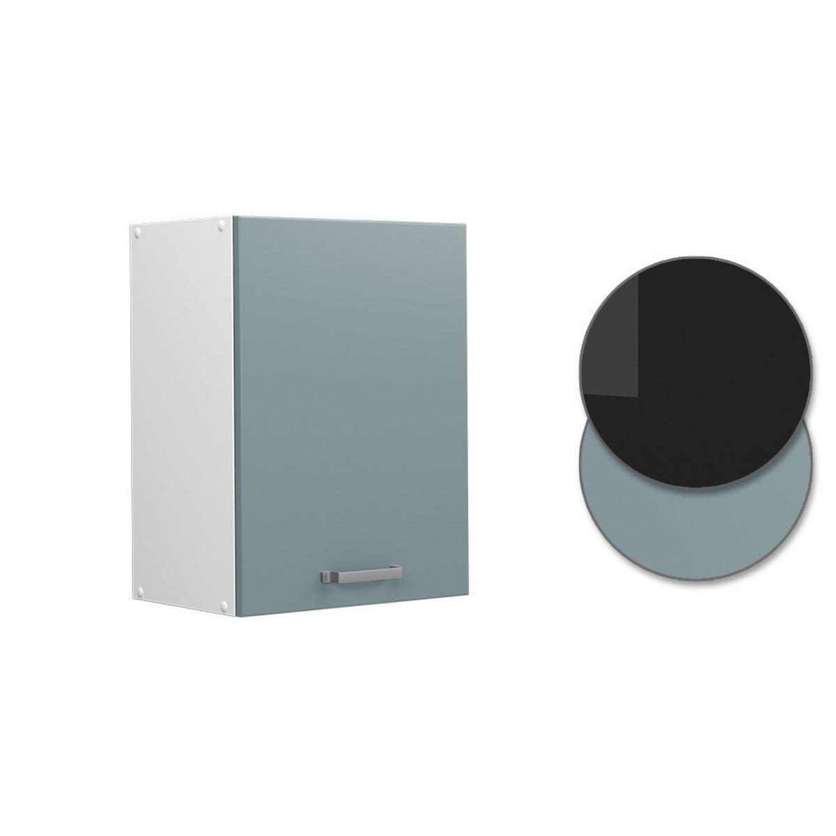 HÄNGESCHRANK R-Line Blau-Grau 45 cm - Blaugrau/Weiß, Holzwerkstoff (45/60/31cm) - Vicco
