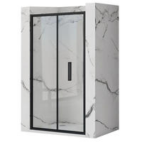 DUSCHTÜR Rea Falttür Rapid Fold 80 - Schwarz, Glas (80/190cm) - REA