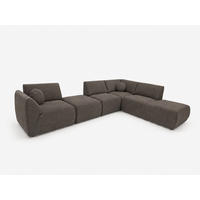 ECKSOFA Cordoba Modulares Rechts Braun - Braun, Textil (352/244cm) - KS Home Concept