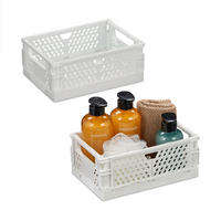 2XKLAPPBOX - Weiß, Kunststoff (25/10/16.5cm) - Relaxdays