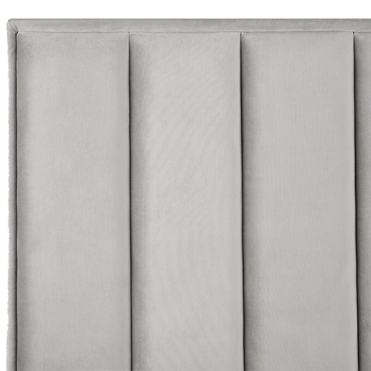 PAT TAPIȚAT 140x200 cm gri Sezanne - gri deschis, material textil (140/200cm) - Beliani