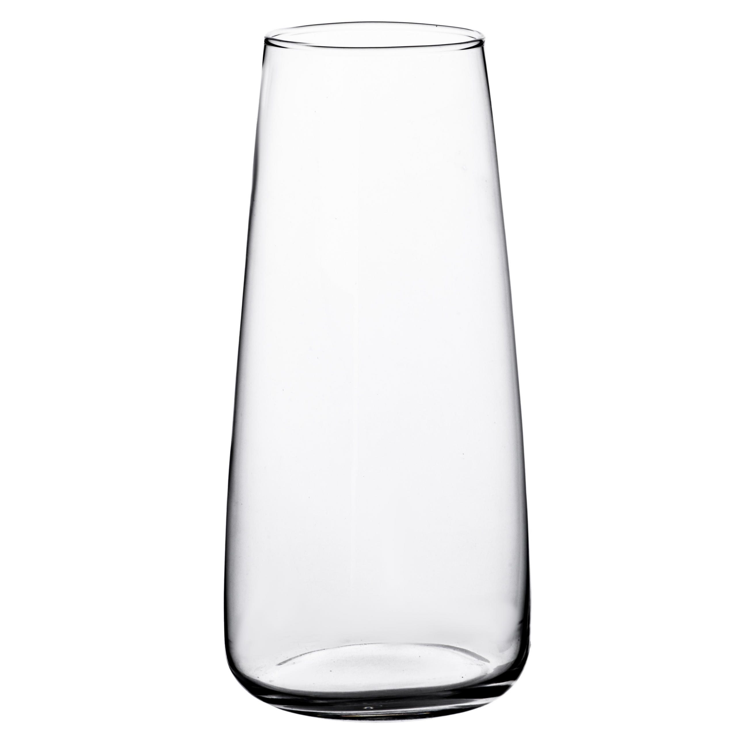 VASE Serenite Transparent 9x7xh22 cm Glas - Transparent, Glas (22cm) - Mondex