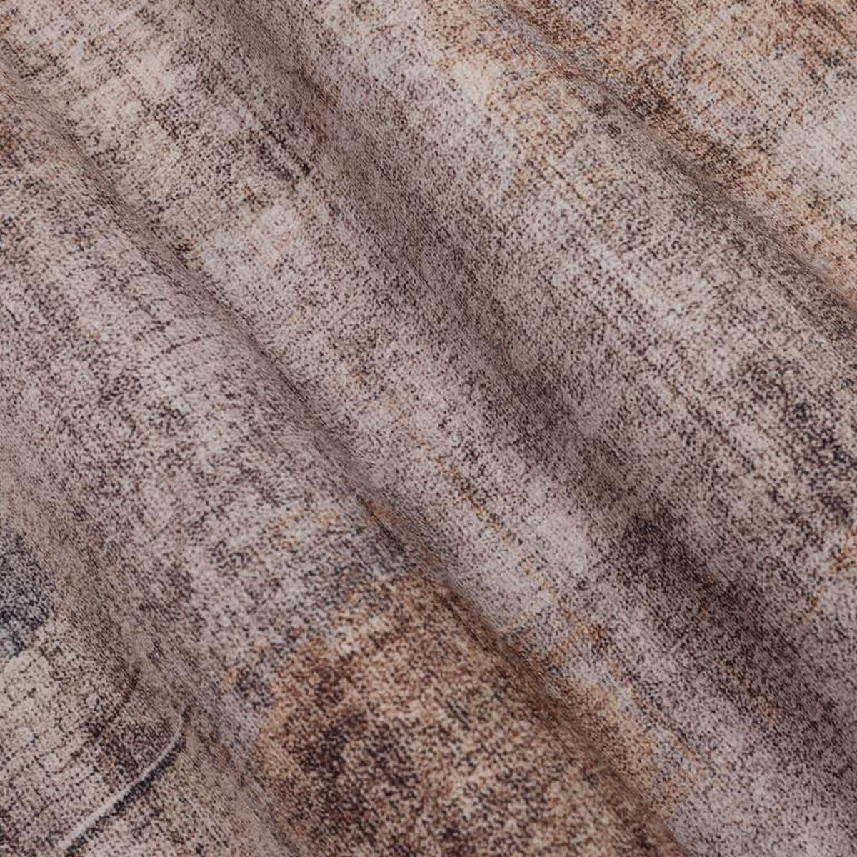 TEPPICH waschbar Flanel Beige/Braun 80x150 cm - Multicolor, Textil (80/150cm) - Vercai Rugs