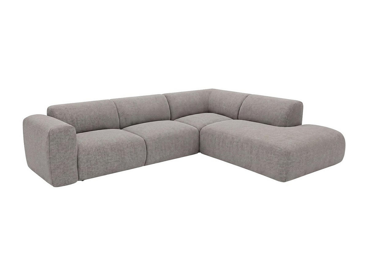 SOFA - 6 Personen - stoff - grau Pogni - Grau, Kunststoff/Textil (269/73/221cm) - Vente-Unique