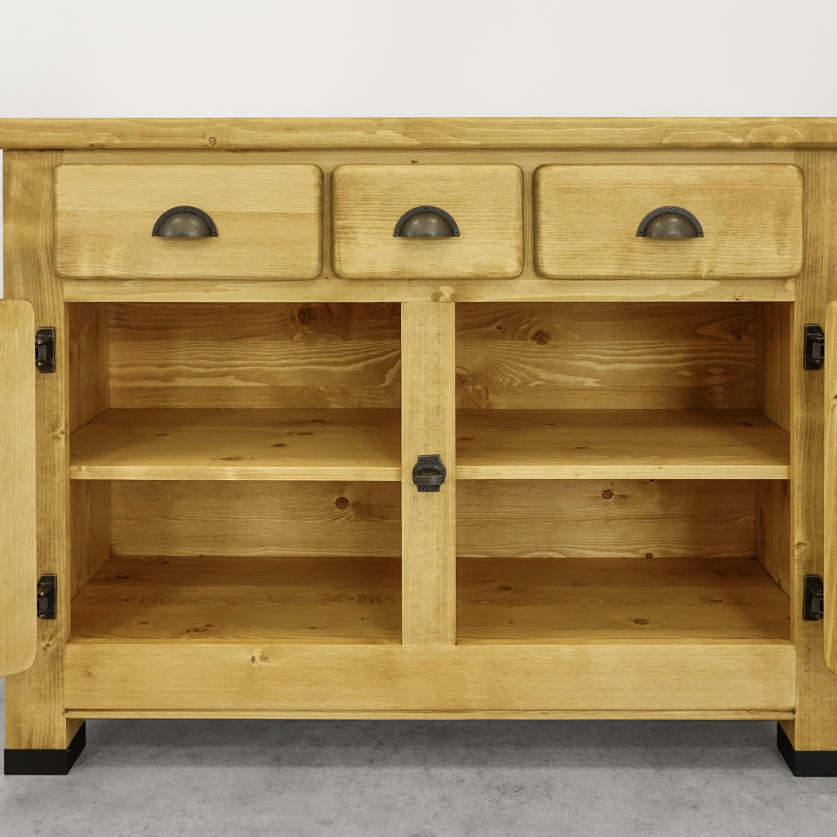 KOMMODE aus Massivholz VINTAGE - Honig, Holz (116/86/48cm) - Seart