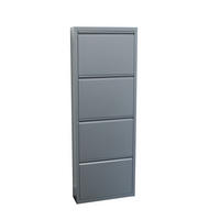 SCHUHKIPPER grau - Grau, Metall (50/140/16cm) - ebuy24