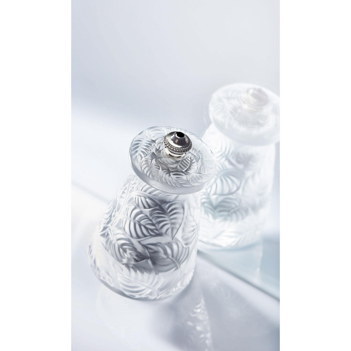 SALZMÜHLE Lalique 9cm Buchenholz Stahlmahlwerk - Transparent, Glas (5.6/9/5.6cm) - PEUGEOT