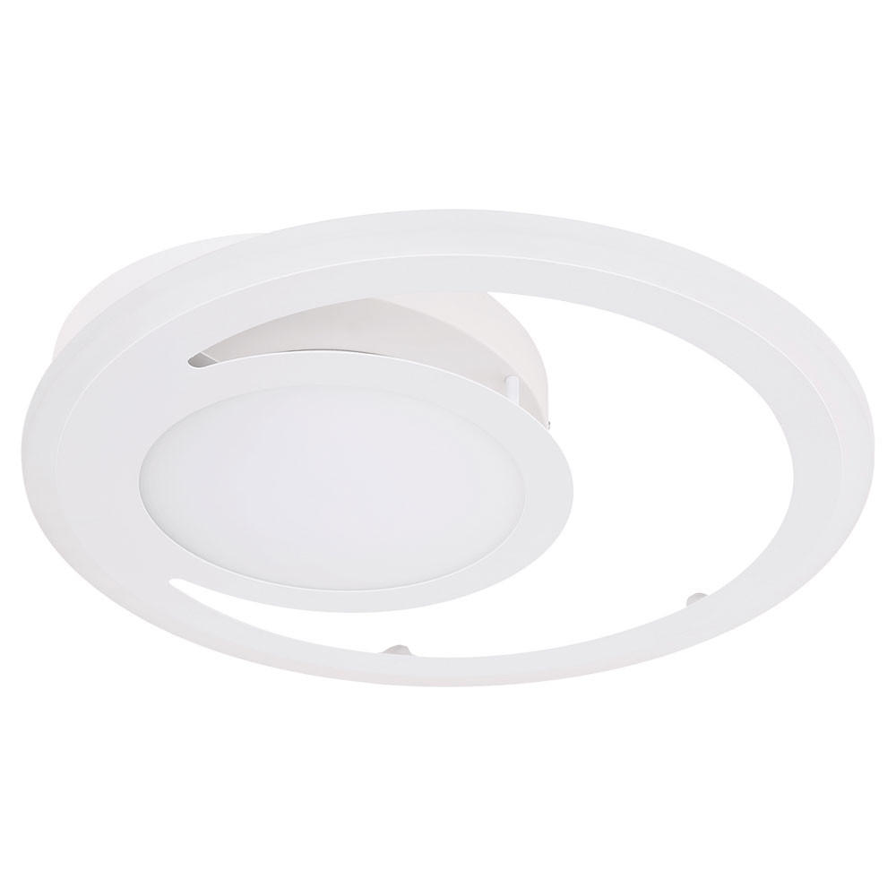 LED DECKENLEUCHTE Fenna Metall Weiß - Weiß, Metall (47/47/7cm) - Globo Lighting