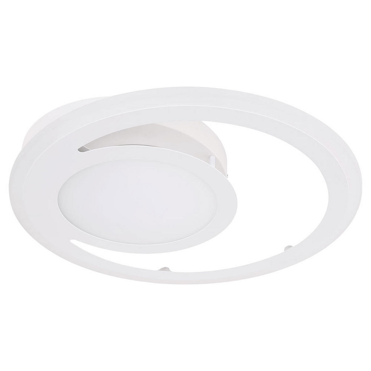 LED DECKENLEUCHTE Fenna Metall Weiß - Weiß, Metall (47/47/7cm) - Globo Lighting