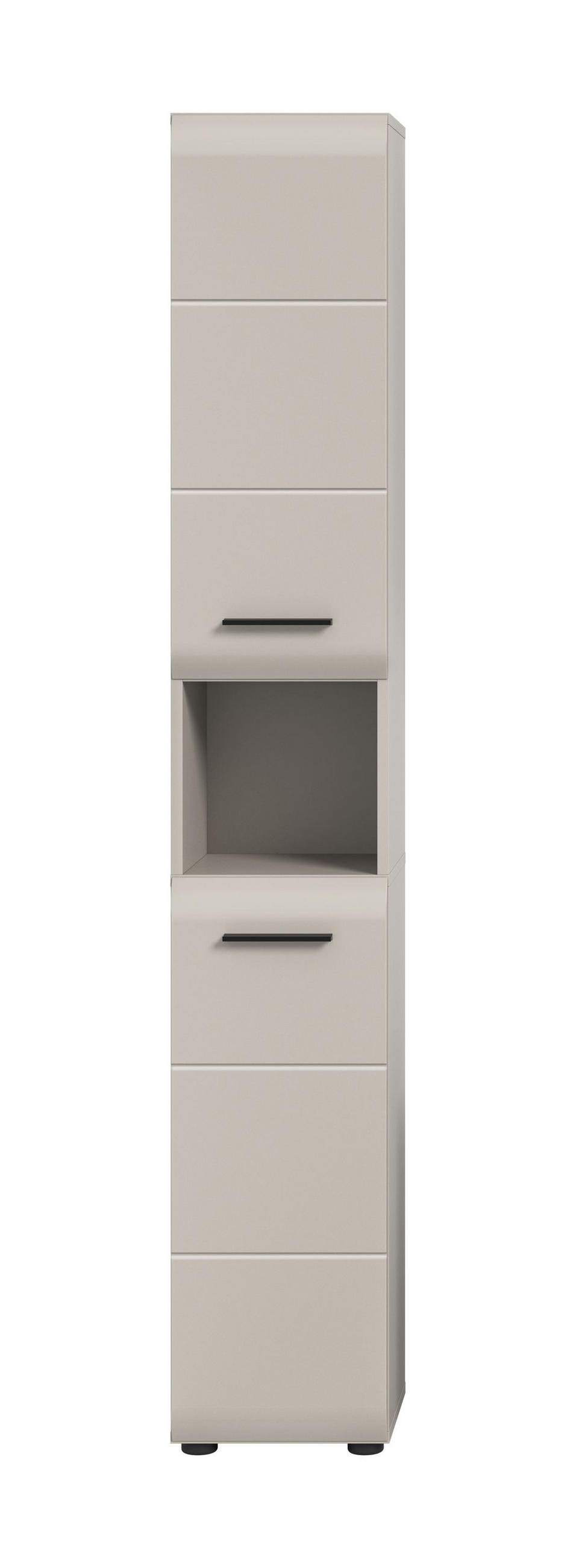 BADSCHRANK halbhoch ICE (B/H/T: ca. 30/185/30 cm) in Kaschmir/Kaschmir matt - Kaschmir, Holzwerkstoff (30/185/30cm)