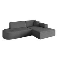 ECKSOFA Ottomane Rechts IREA-L1-v4 - 234x171x79 cm Grau - Dunkelgrau/Olivgrün, Holzwerkstoff/Textil (171/234cm) - ALTDECOR