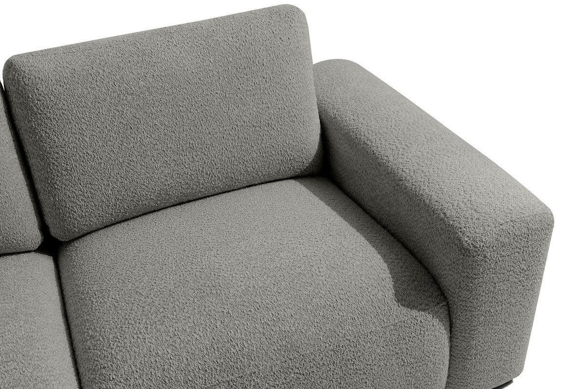 ECKSOFA LINKS ZUCCO, Dunkelaschgrau - Dunkelgrau, Holz/Holzwerkstoff (224/293cm) - KONSIMO®