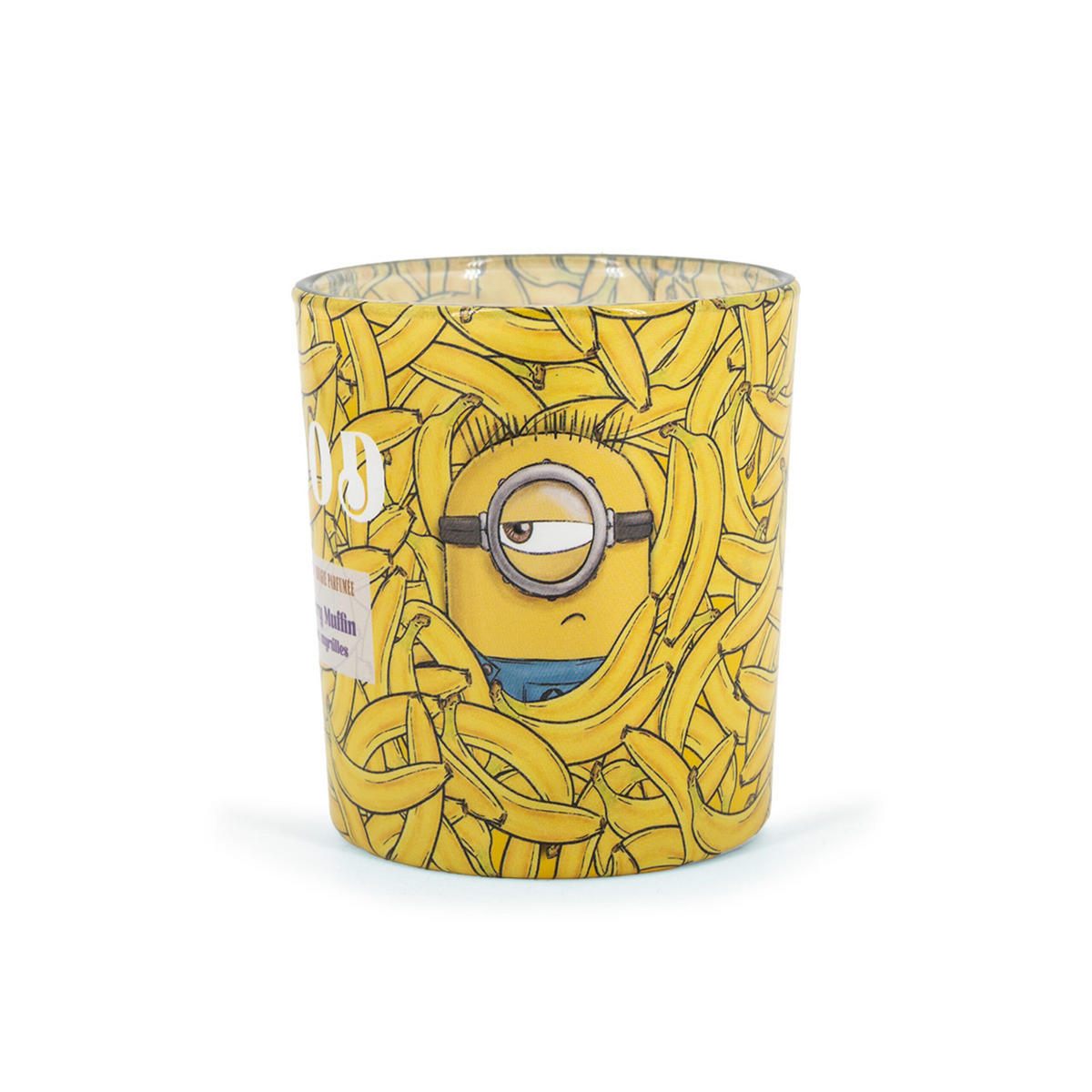 DUFTKERZE - Gelb, Naturmaterialien/Glas (7.5cm)
