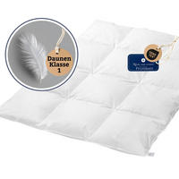 DAUNENDECKE Kinderdecke Steppdecke aus Daunen Klasse 1 antiallergen warm nicht beschwerend 300g - Weiß, Textil (135/100cm) - nordic coast company