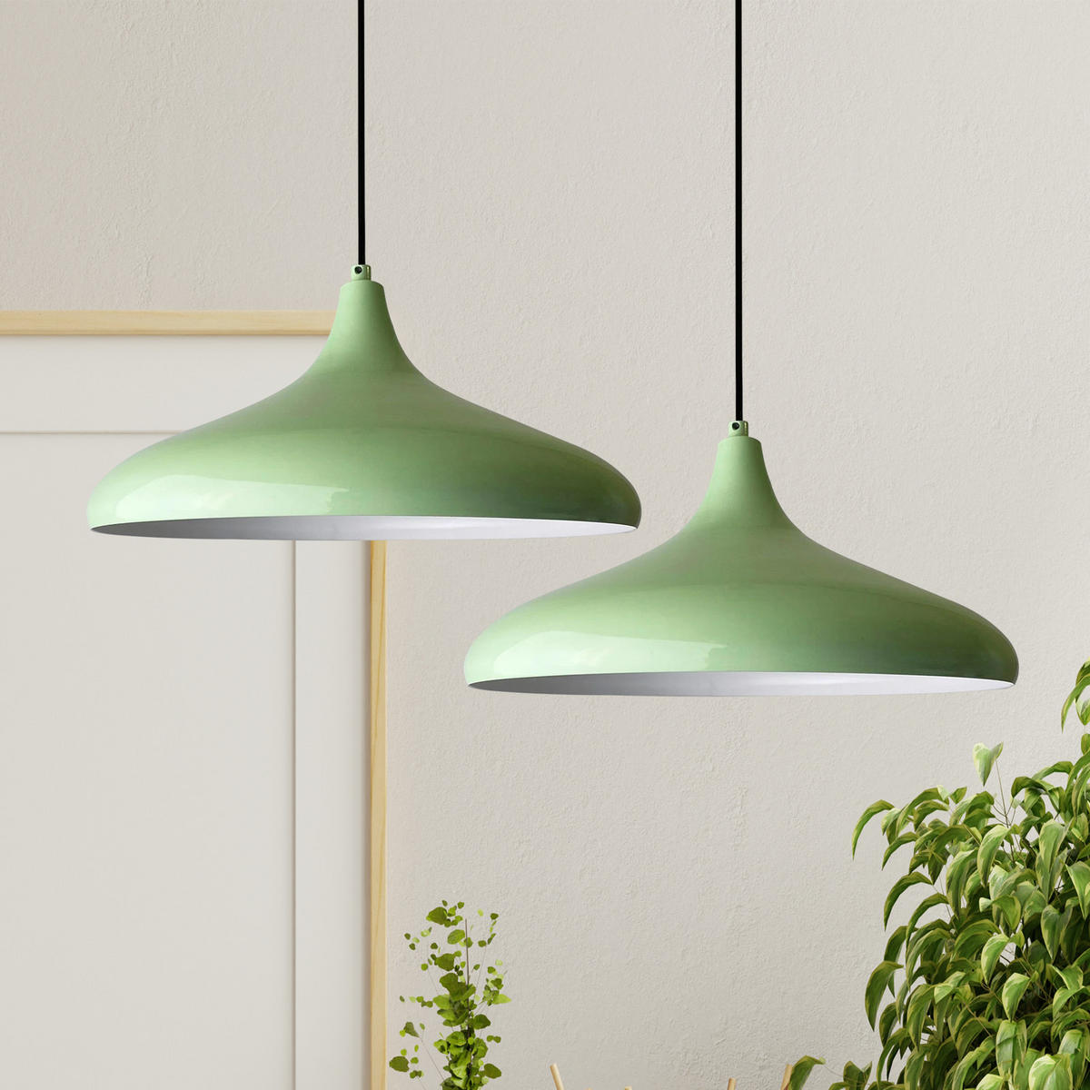 PENDELLEUCHTE Champion x2 35/20 - Mintgrün, Metall (35/20cm) - Bamyum