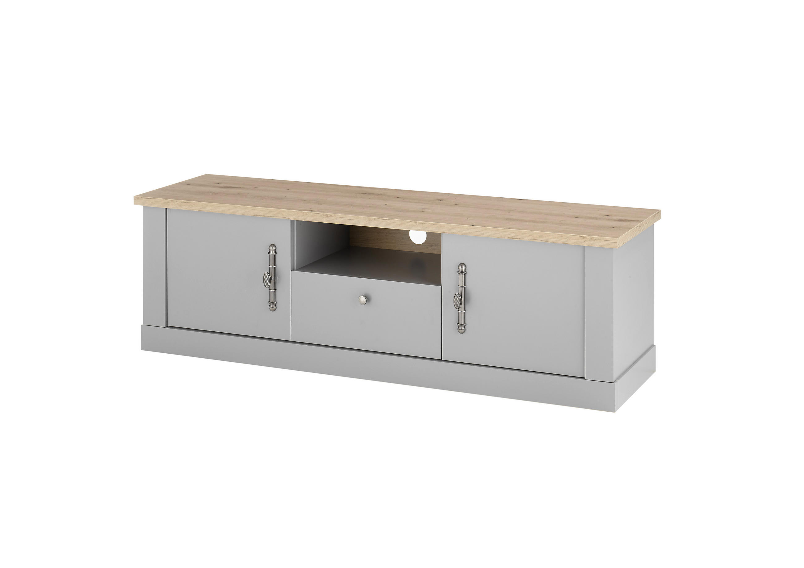 Livojo Tv-Lowboard Grau 155x48x44 cm